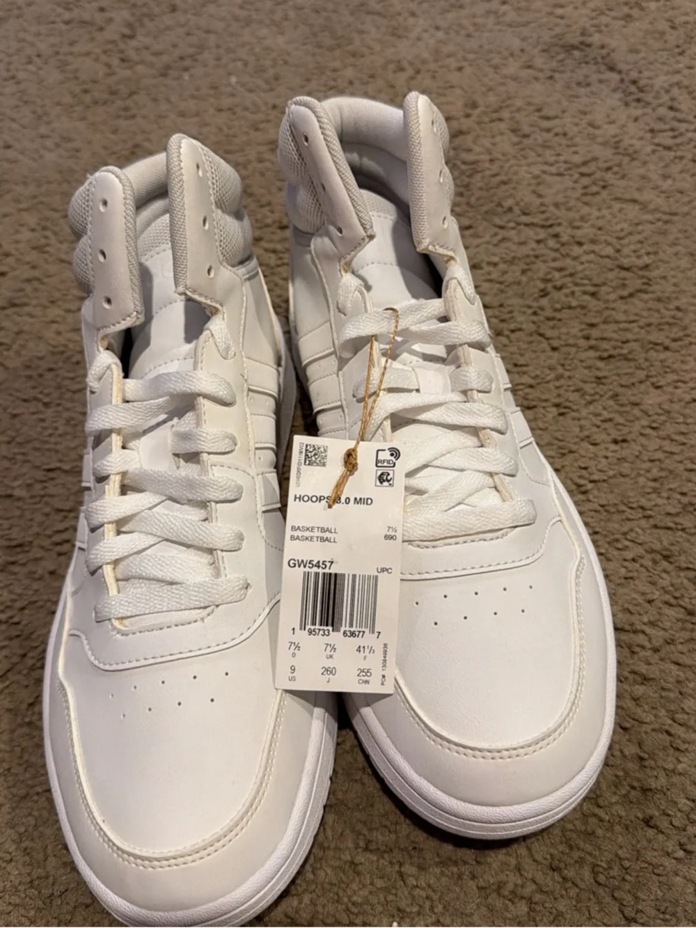 adidas White Men’s Low-Top Street Sneakers - Picture 2 of 5